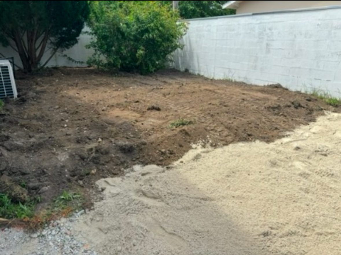 Terre de chantier rapportée — sol pauvre, sableux, sans matière organique, base instable pour gazon